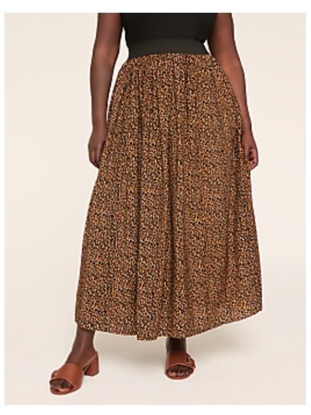 Lane Bryant Leopard Print Maxi Skirt Size 18/20 Like New